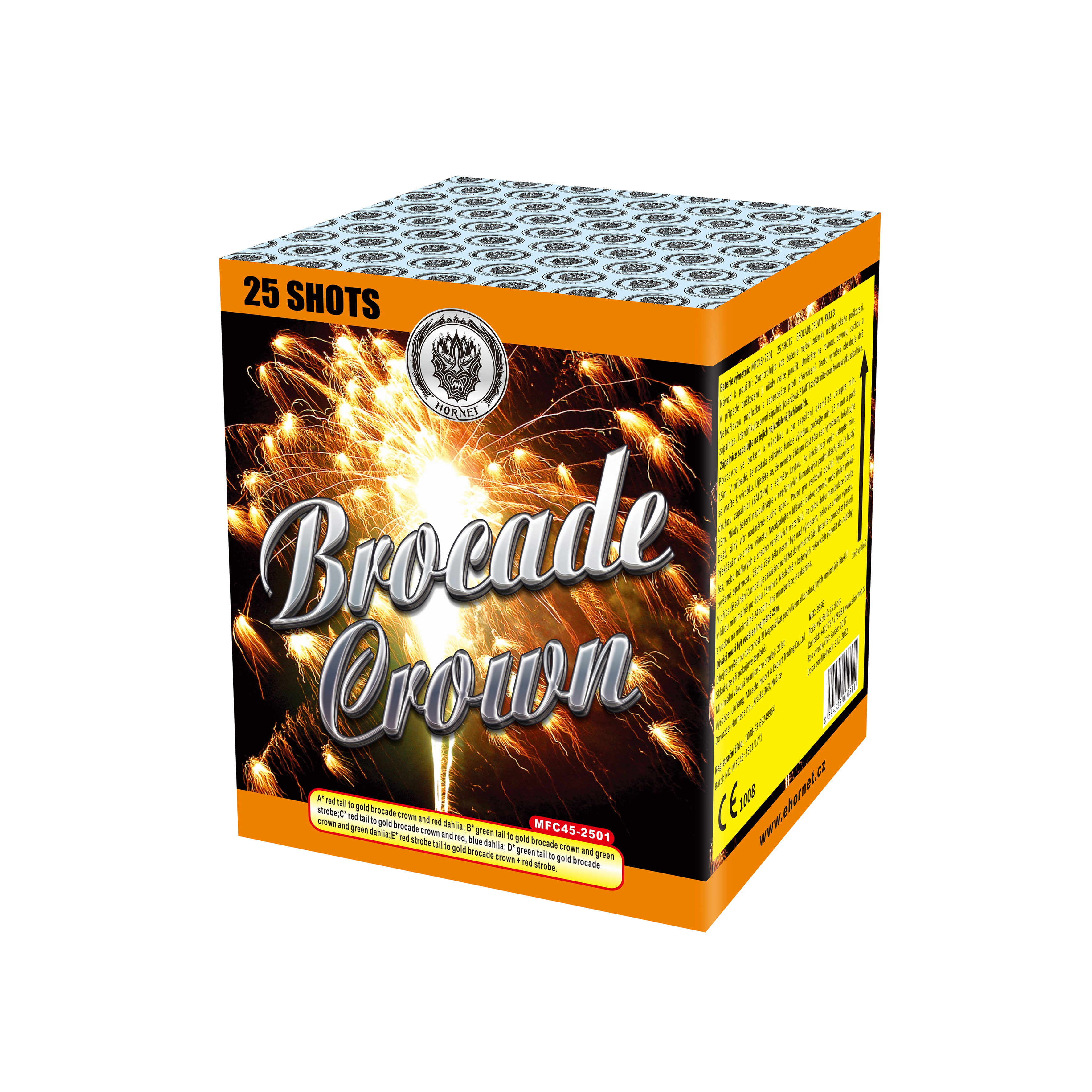 Kompaktní ohňostroj Brocade crown 25 ran