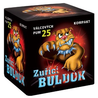 Kompaktní ohňostroj ZUŘÍCÍ BULDOK 25 ran