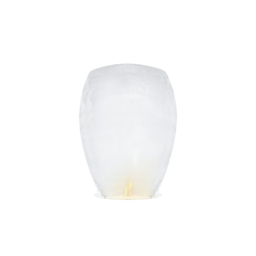 Létající lampion štěstí standard bílý