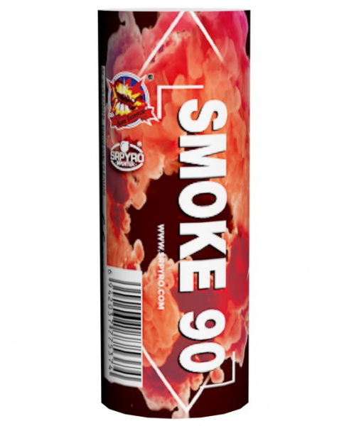 Škrtací dýmovnice SMOKE 90 červená