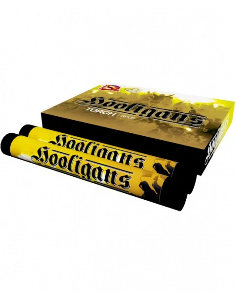 Pochodeň HOOLIGANS žlutá 1 ks
