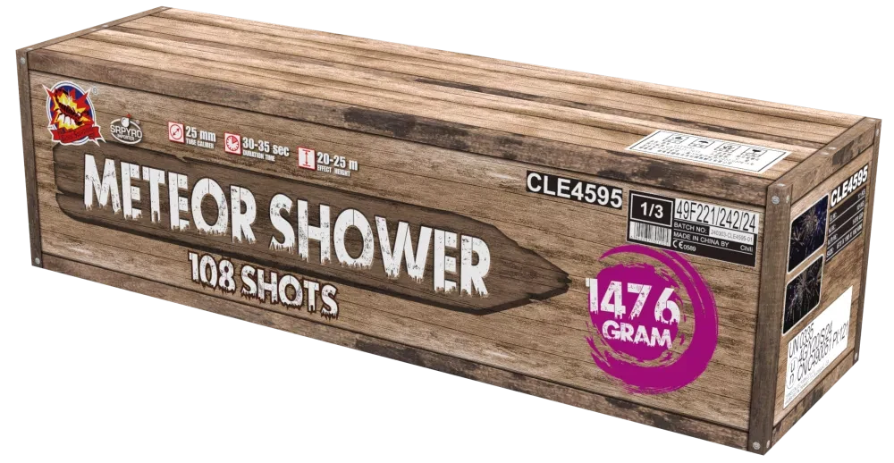 Zahradní ohňostroj Meteor Shower 108 ran