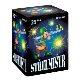 Kompaktní ohňostroj Střelmistr 25 ran