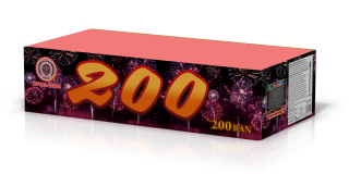 Zahradní ohňostroj Pestrobarevný 200 ran
