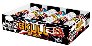 Římské svíce Single shot Skull 6 ks/bal